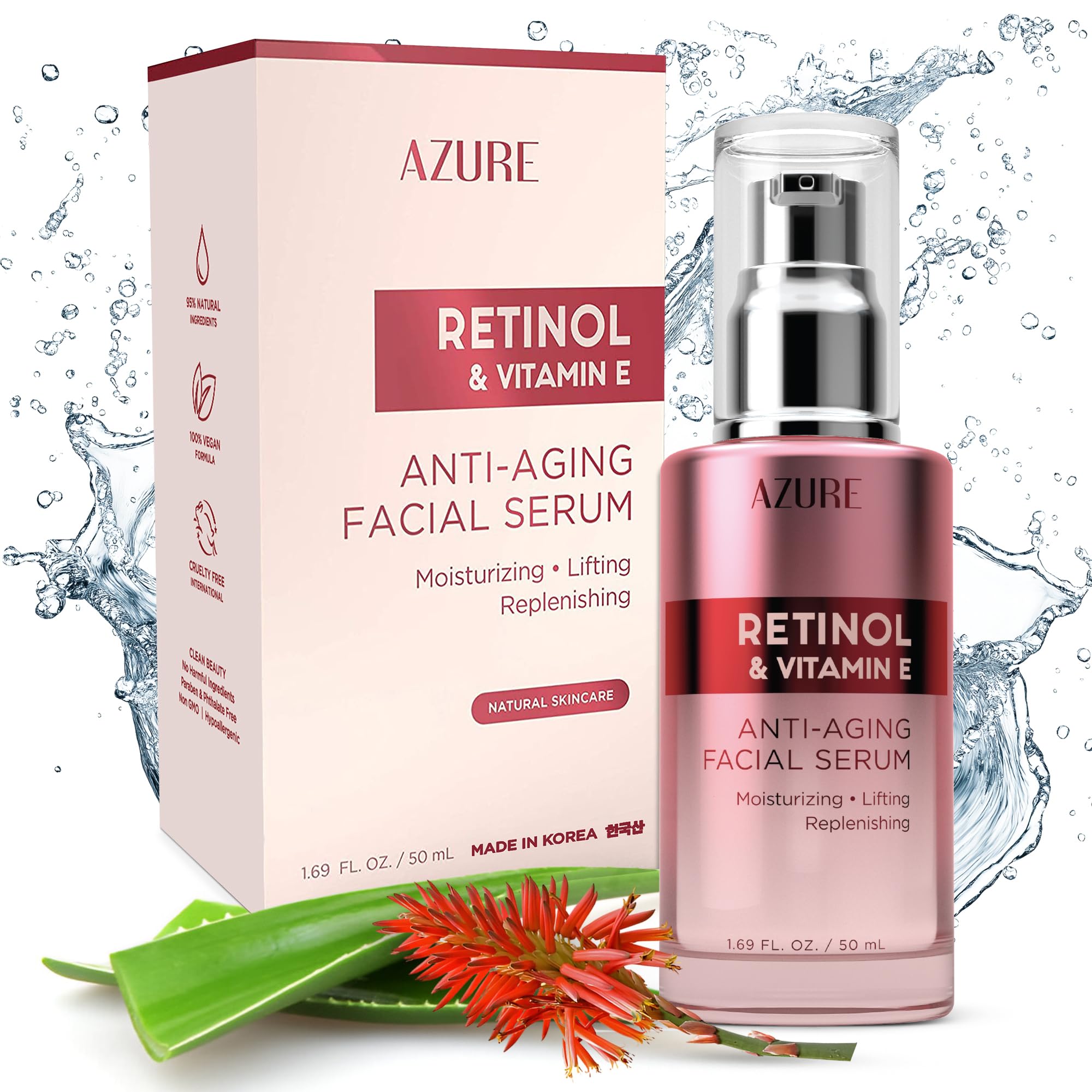 Amazon.com: Azure Cosmetics Retinol Serum For Face - Dermatologist